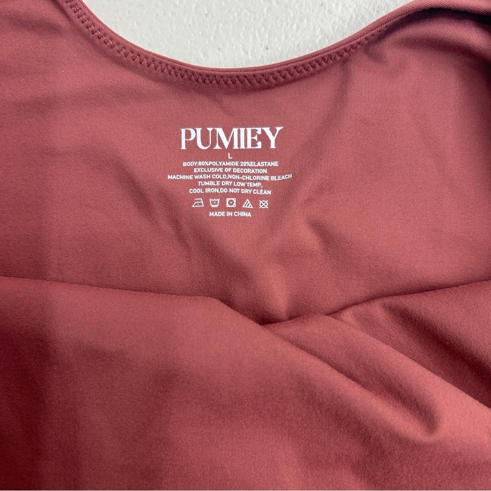 Pumiey Large Body Suit In Merlot - Picture 3 of 4